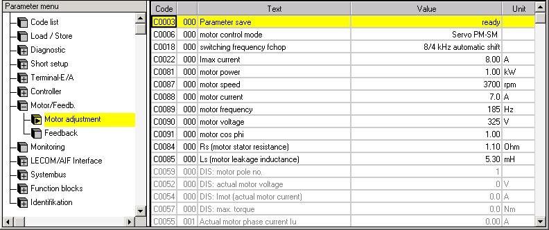 6 Commissioning Operation with servo motors from other manufacturers Entering motor data manually 6.15 