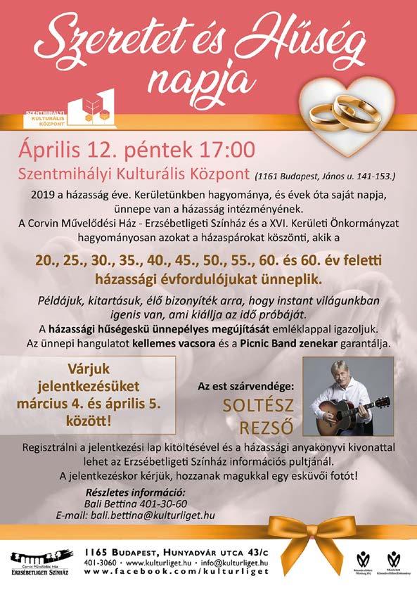 A sorozat folytatódik, március 3-án, vasárnap 16 órakor a Muzsika TV új sztárja, Pohly Boglárka érkezik intézményünkbe, hogy műsorával táncra, tapsra és közös éneklésre buzdítsa közönségét.