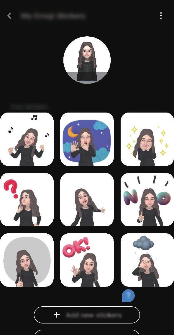 Alkalmazások és funkciók Egyéni emoji szerkesztése Szerkesszen egy Egyéni emojit vagy változtassa meg az Egyéni emoji kezdőképenyő hátterét.