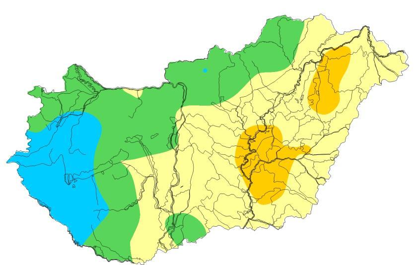 esetén Átlagosan csapadékos decemberi