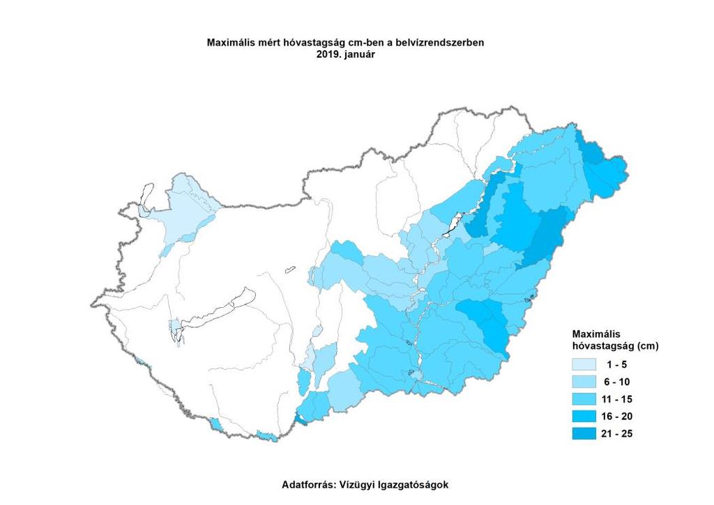 Az alábbi szövegközi ábrán a legutóbbi 12 havi időszakra mutatjuk be a havi csapadékösszeg országos területi átlagértékének a sokévi átlagtól való relatív eltérését.