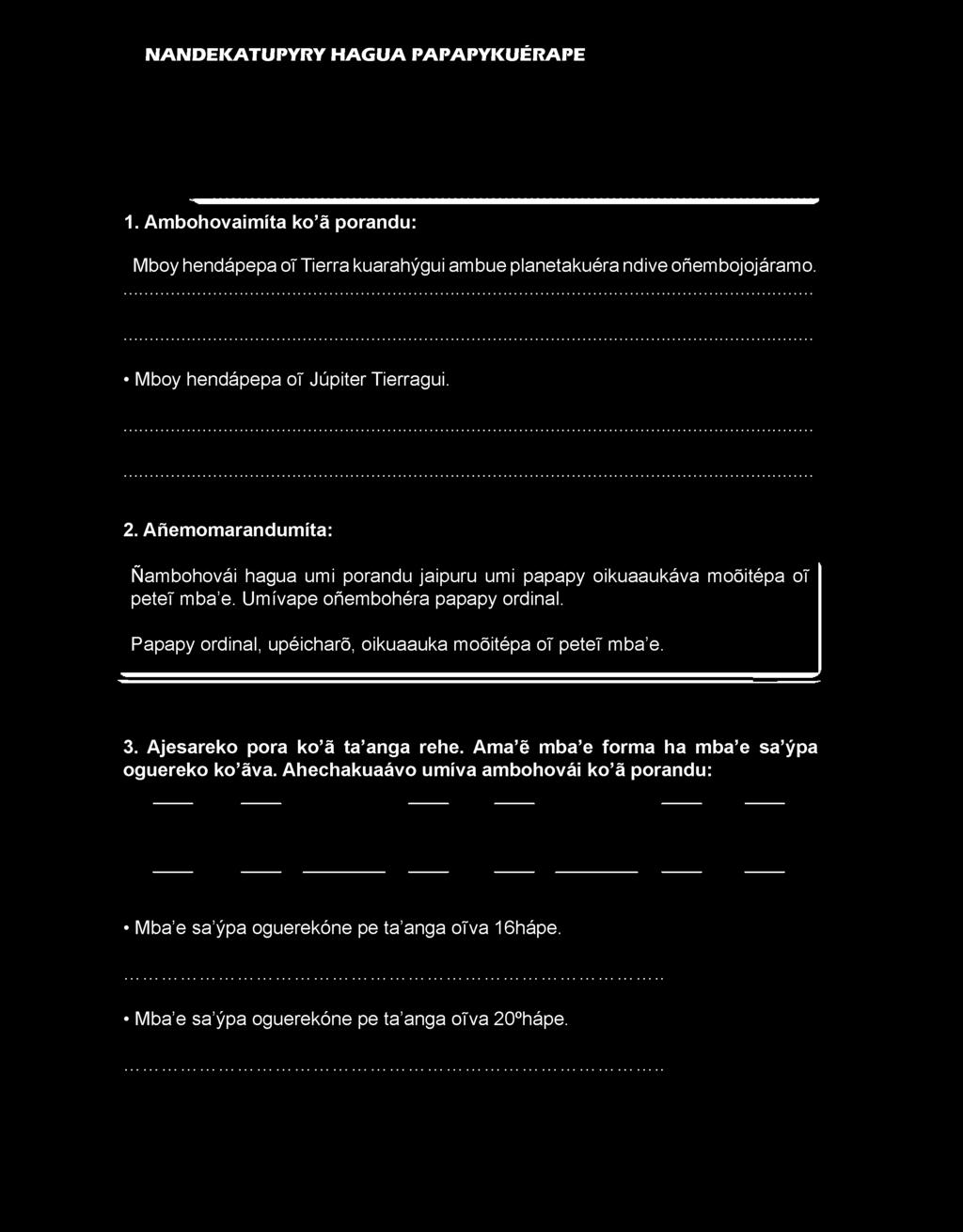 Mboy hendápepa oî Júpiter Tierragui. 2.