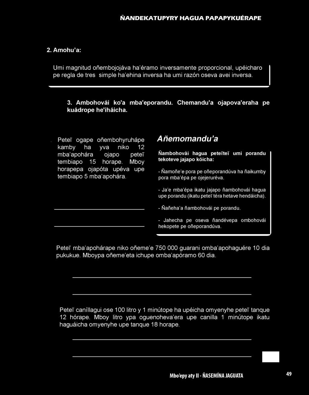 Mboy horapepa ojapóta upéva upe tembiapo 5 mba apohára.