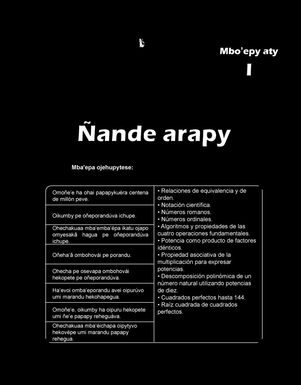 Notación científica. Números romanos. Números ordinales.