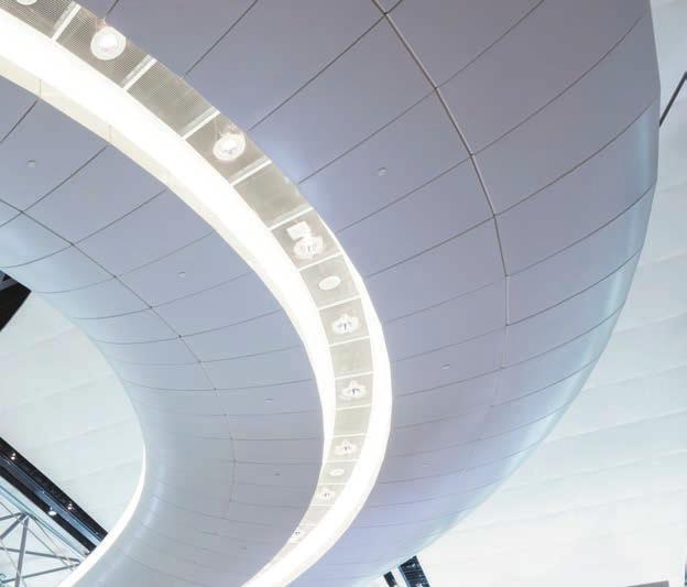 Muscat International Airport / OMAN Integra Metal Ceiling Systems offer bespoke solutions and meet the product specifications as per project.