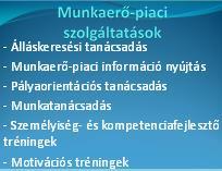 szolgáltatói kapacitások megerősítése érdekében. 2 fő pályakezdő részére teremtettünk munkahelyet.