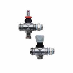 élda: A csatlakoz szett elemei fűtőcsövekhez, Ø 12 mm Schlüter -BEKOTEC-THERM-HV/DE Schlüter -BEKOTEC-THERM-HV/A Fűtőkörök száma A hosszúság [mm] HV/DE = Fűtőkör-elosztó / szett 2 200 BTHV 2 DE