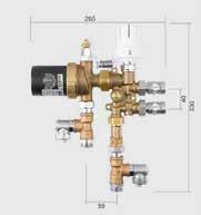 118 mm Schlüter -BEKOTEC-THERM-ZV A Schlüter -BEKOTEC-THERM-ZV egy fűtőzónákat szabályzó szelep, amely egyszerre működteti a nyitás és a zárás révén az összes Schlüter - BEKOTEC fűtőkör-elosztóra