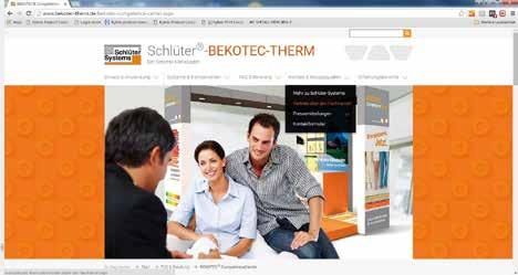A Schlüter-Systems az Interneten A www.bekotec-therm.