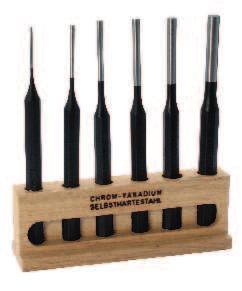 KIÜTŐ 271-... PARALLEL PIN PUNCHES VÁGÓ KÉSZLET 2K/2KS/2S CHISEL AND PUNCH SETS 01 02 Anya hey és felület csiszolt, Króm-Vanádium 58 CrV 4, W. 1.