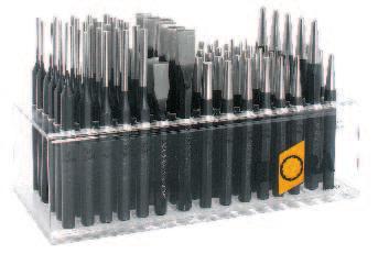 BEMUTATÓ ÁLLVÁNY CHISEL AND PUNCH DISPENSER UNIT MŰANYAG TARTÓ ÜTŐ SZERSZÁMOKHOZ PLASTIC HOLDERS FOR HAND 2P 27-H... 87-részes/pcs.