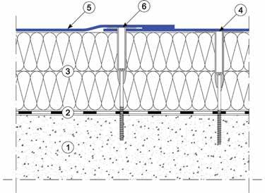 3. Mechanikailag rögzített tetők Kiegészítő rétegek egy nem hasznosított tetőnél A hőszigetelt tetőknél további rétegek szükségesek, az alábbiak szerint: Páravédelmi réteg Hőszigetelt tetőknél
