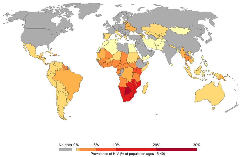Dél- és Kelet-Afrika demográfiai sajátságai A HIV/AIDS fertőzött népesség