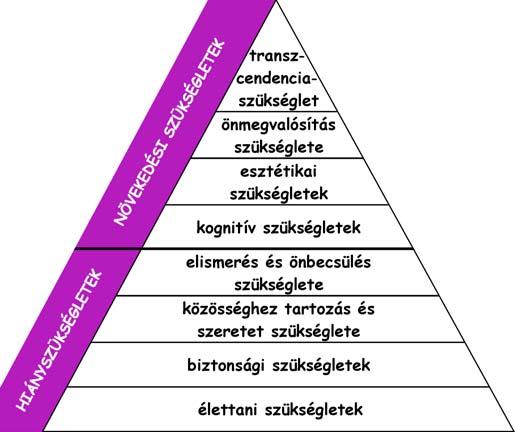 szükséglete mind a szeretet kapását, mind a szeretet adását jelenti. Ha nincs kellően kielégítve, magány és társas szorongás mutatkozik. A negyedik szint az elismerés és önbecsülés szükséglete.