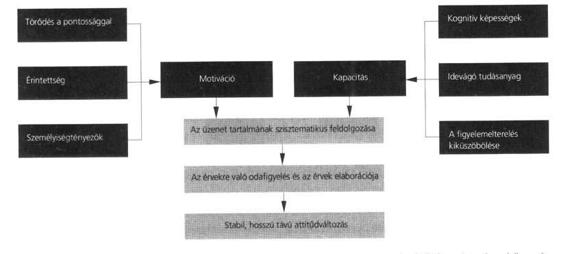 pontosabban feltárjuk. Ennek a megközelítésnek jeles képviselője William J. McGuire akit a beoltási elmélet mélyreható vizsgálatával tekinthetünk előfutárnak, de később a változások karmesterének is.