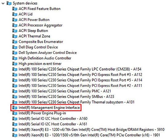 táblázat: Intel Management Engine kezelőfelület (MEI) illesztőprogramok Telepítés előtt Telepítés után Intel Dynamic