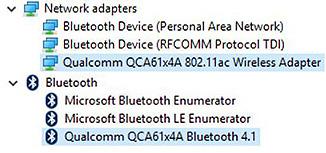 13. táblázat: Qualcomm Dual Band QCA61X4A vezeték nélküli hálózati adapter illesztőprogramja Telepítés előtt Telepítés után 4G LTE mobil szélessávú hálózat illesztőprogramjai Ellenőrizze, hogy