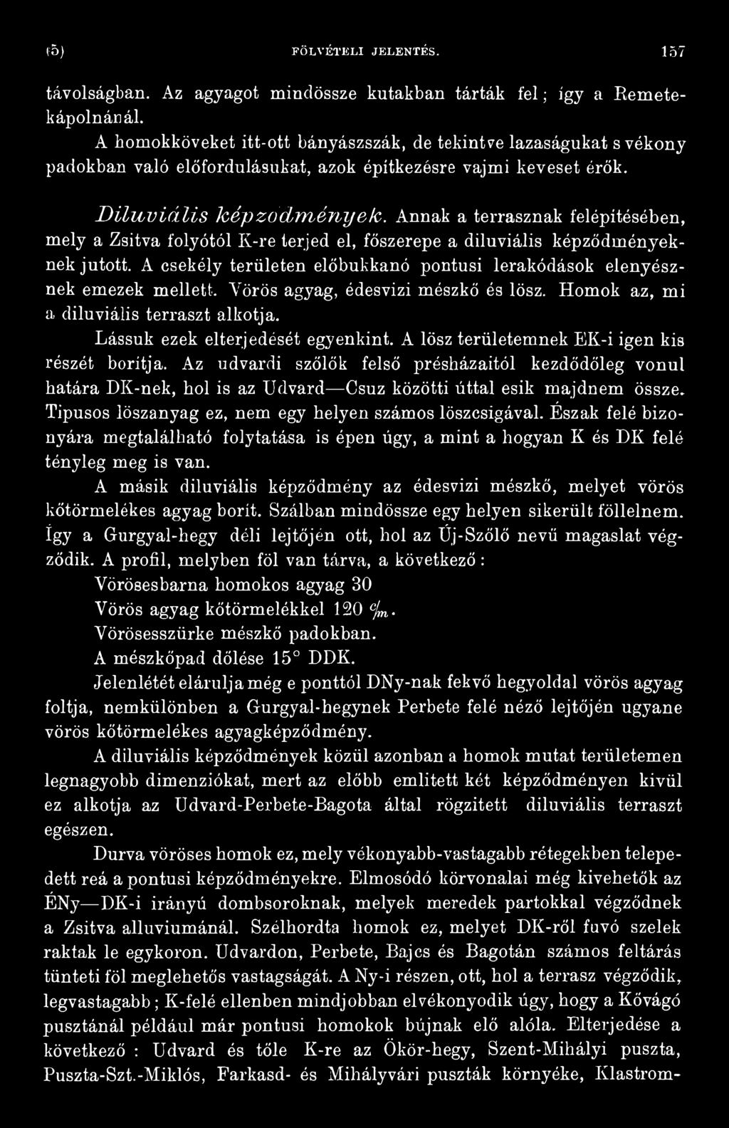 Az udvardi szőlők felső présházaitól kezdődőleg vonul határa DK-nek, hol is az Udvard Csuz közötti úttal esik majdnem össze. Típusos löszanyag ez, nem egy helyen számos löszcsigával.