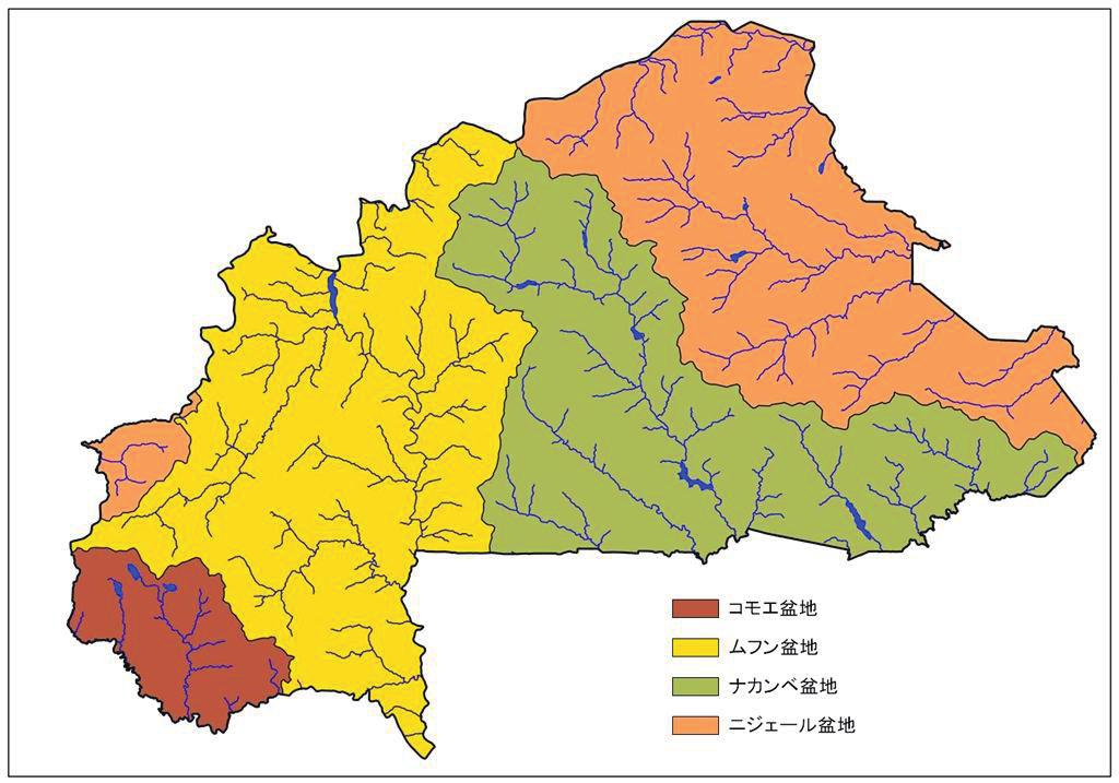 Τ ᴡᎹߣᵹ 㧦Atlas Burkina Faso 2005 ߅ࠃ GeoNetwork RIVERS OF AFRICA ࠍၮߦ JAICAF ᚑ 㧔http://www.fao.org/geonetwork/srv/en/metadata.show?