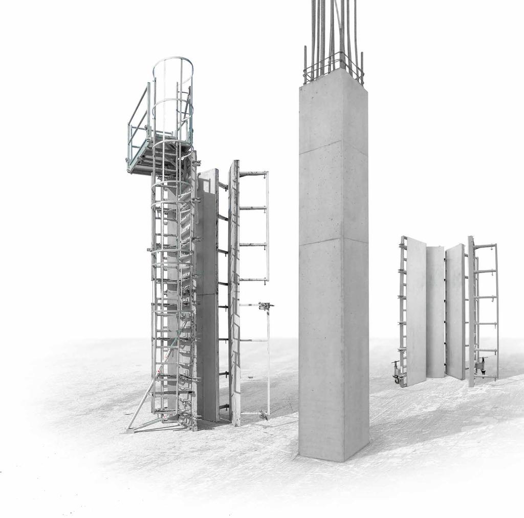 CaroFalt A nyitható és gurítható pillérzsalu Tökéletes eredmény gyorsan és biztonságosan A CaroFalt segítségével kiváló minőségű pillérek betonozhatók, gyorsan és hatékonyan.