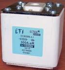 Предохранители NV/NH UQ 01/UQ 2 (тип G) NV/NH UQ 01, тип G - характеристика ar (~200kA AC; ~1000V AC) Габарит 1 2 I N (A) Тип (c визуальной индикацией) Код Тип (для установки сигн.конт.