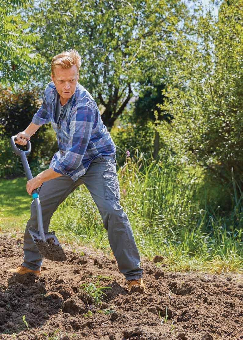 GARDENA nagy szerszámok Kemény munka könnyedén Mértékadó a tulajdonságok és komfort terén: ErgoLine Ergonomikus