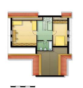 Szoba: 12,00m 2 07. Szélfogó: 3,80 m 2 08. Kamra: 1,58 m 2 09.