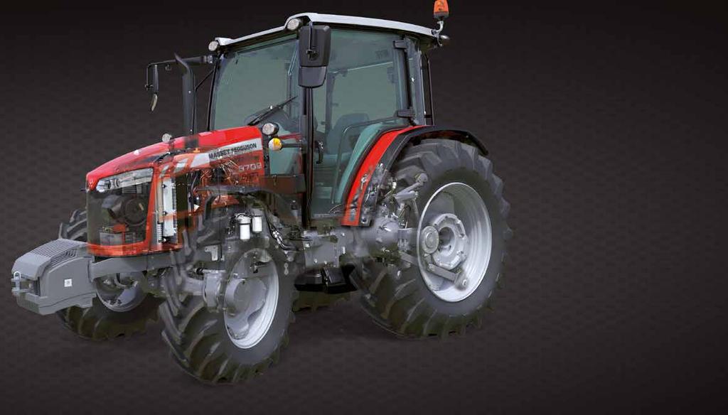 03 Az igazi traktor/rakodó kombináció Traktora MF rakodó csatlakoztatására alkalmasan, teljesen kompatibilis gyári felszereltséggel érkezhet meg Önhöz További információkat a 24-27.