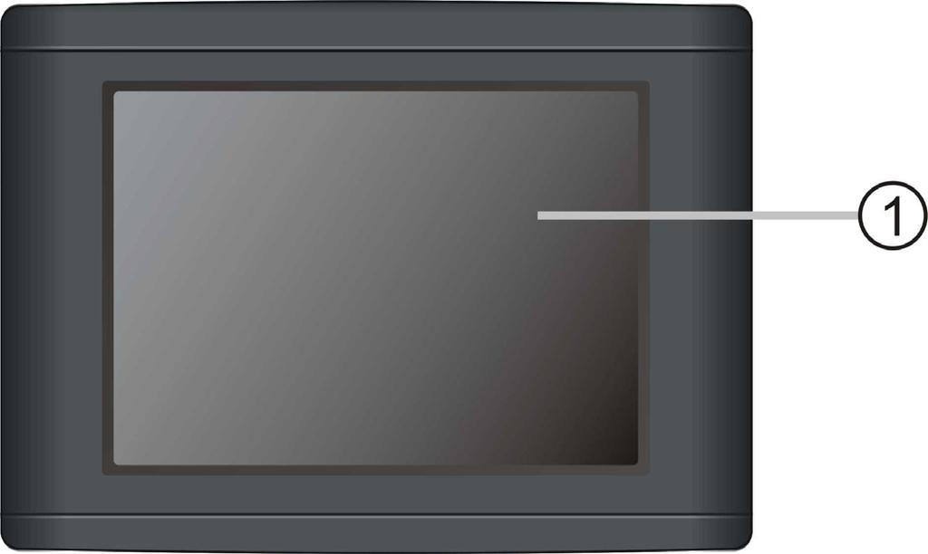 A készülék Elő és oldallap 1. LCD kijelző 2.