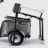 A motor literben mért kimenete elosztható az első és hátsó (50 + 50 l/perc első vagy 50 + 50 l/ perc hátsó) kimenetekre. A hidraulikus működés a központi kijelzőn állítható be.