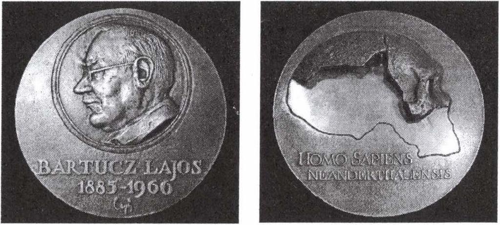 kép: Bartucz emlékérem. Figure 6: The Bartucz commemorative coin. Küzdelmes életének végén és halála után kapta meg azokat az elismeréseket, melyeket munkájával kiérdemelt.