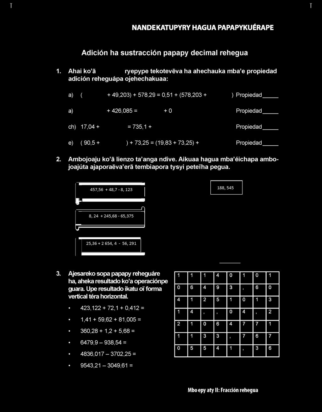 73,25 = (1 9,83 + 73,25) + ) Propiedad _ Propiedad _ Propiedad _ Pravedad _ 2.