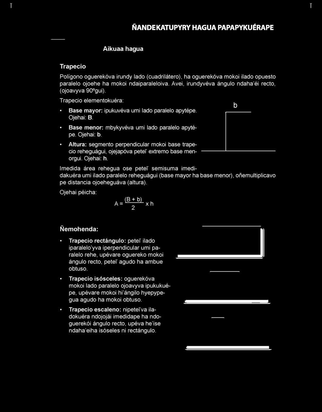 Avei, irundyvéva ángulo ndaha éi recto, (ojoavyva 90 gui).