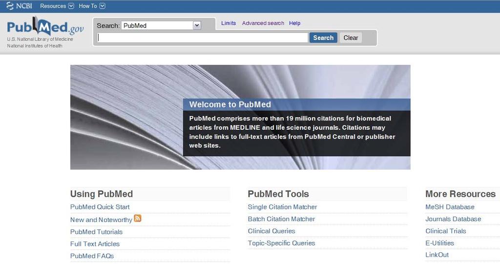 PubMed: orvostudományi irodalmak A PubMed kb. 20 millió orvostudományi irodalmi hivatkozást referál a MEDLINE-ból, élettudományi folyóiratokból és online könyvekből.