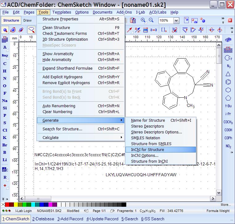 ChemSketch: kémiai rajzoló- és nevezéktan program Cég: ACD Labs Rajzolóprogram: ChemSketch az Advanced Chemistry Development (ACD/Labs) ingyenes ChemSketch-licenszeket adott számos akadémiai