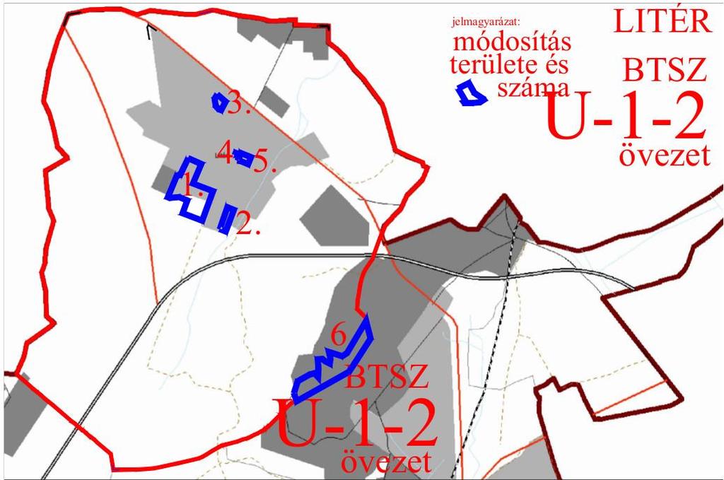 Az 1. módosítás érintett része éppen kikerül a beépítésre szánt területből, így teljesen megfelel az övezet