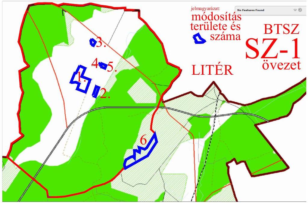 A módosítás teljes mértékben megfelel a fenti övezetek törvényi előírásainak.