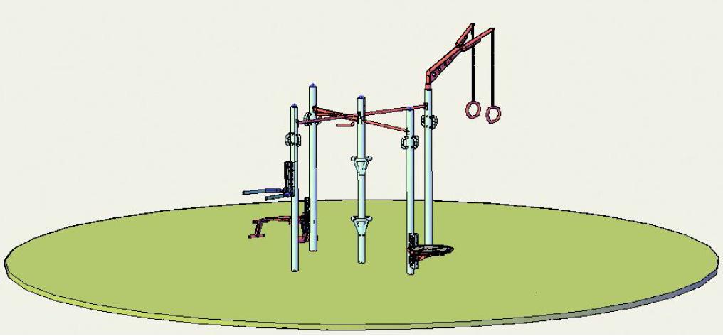 VARIO 3 Alapterülete: 11,4 x 12 m Helyigény: 255 m 2 (17 x 15 m) Egyidejű használat: 16 fő KK-05 eltolt dupla lépegető KK-08 két irányú lépegető KK-10 párhuzamos kötél KK-18 húzódzkodó 4 KK-20