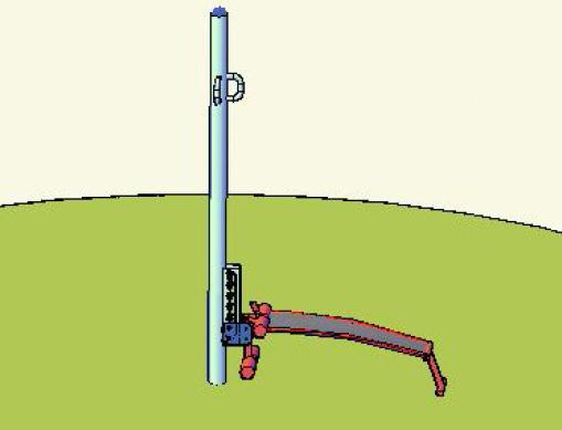 KK-26 ÁLLÍTHATÓ MAGASSÁGÚ HASPAD a magasság 50-90 cm között állítható, max.