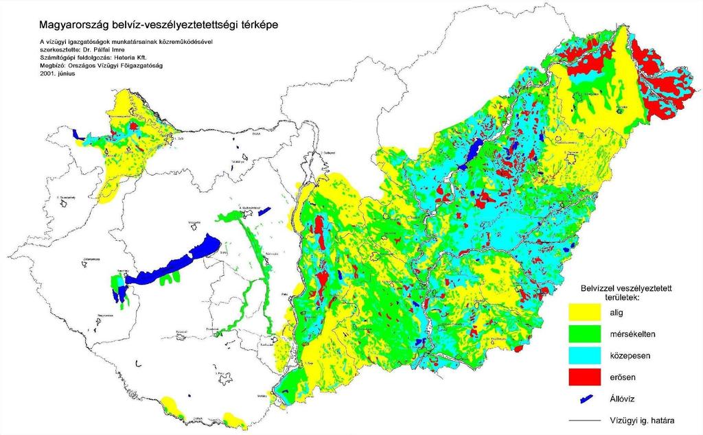 Belvízgyakoriság Low Moderate Medium Large