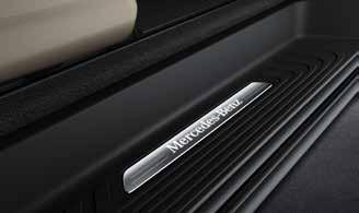 prémium kialakítású belső terét. 3 A tetőkeretre felszerelhető tartó a különböző Mercedes-Benz szállítási megoldások gyors és rugalmas rögzítésére szolgál.