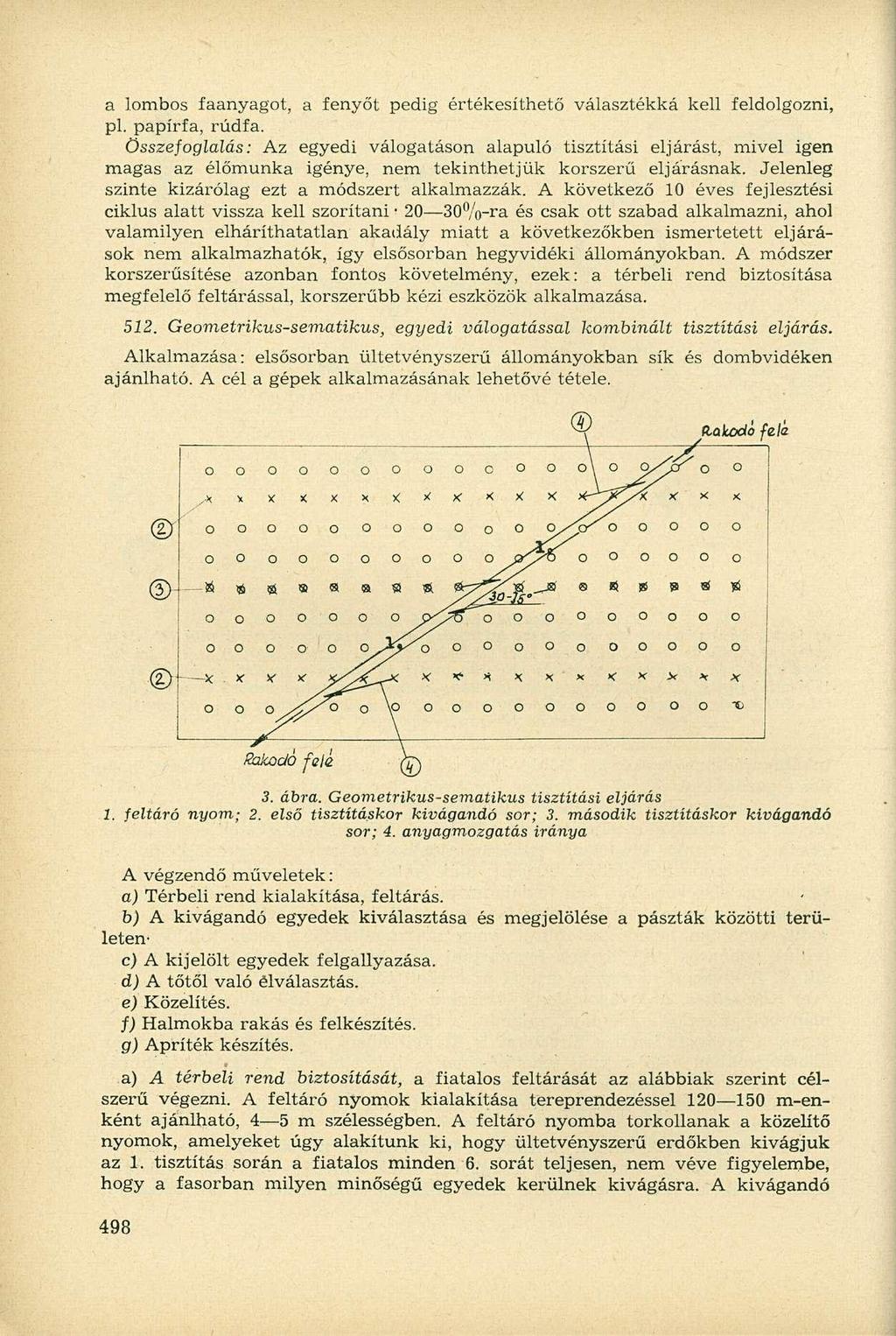 a lombos faanyagot, a fenyőt pedig értékesíthető választékká kell feldolgozni, pl. papírfa, rúdfa.