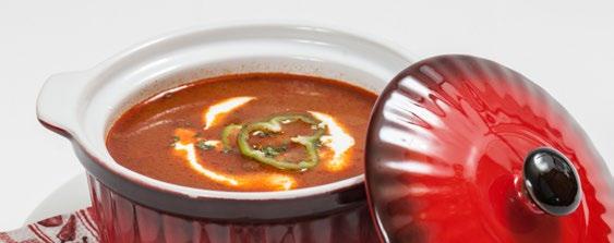 Levesek SUPPEN Csülkös bableves csipetkével A, C, G, I Bohnensuppe mit geräucherter Hachse und Fleckerl 1.