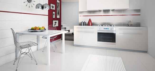 Paradyz Midian Midian Bianco 20x60 cm 1,08 m 2 Midian Grys 20x60 cm 1,08 m 2 Midian Bianco Strukt.