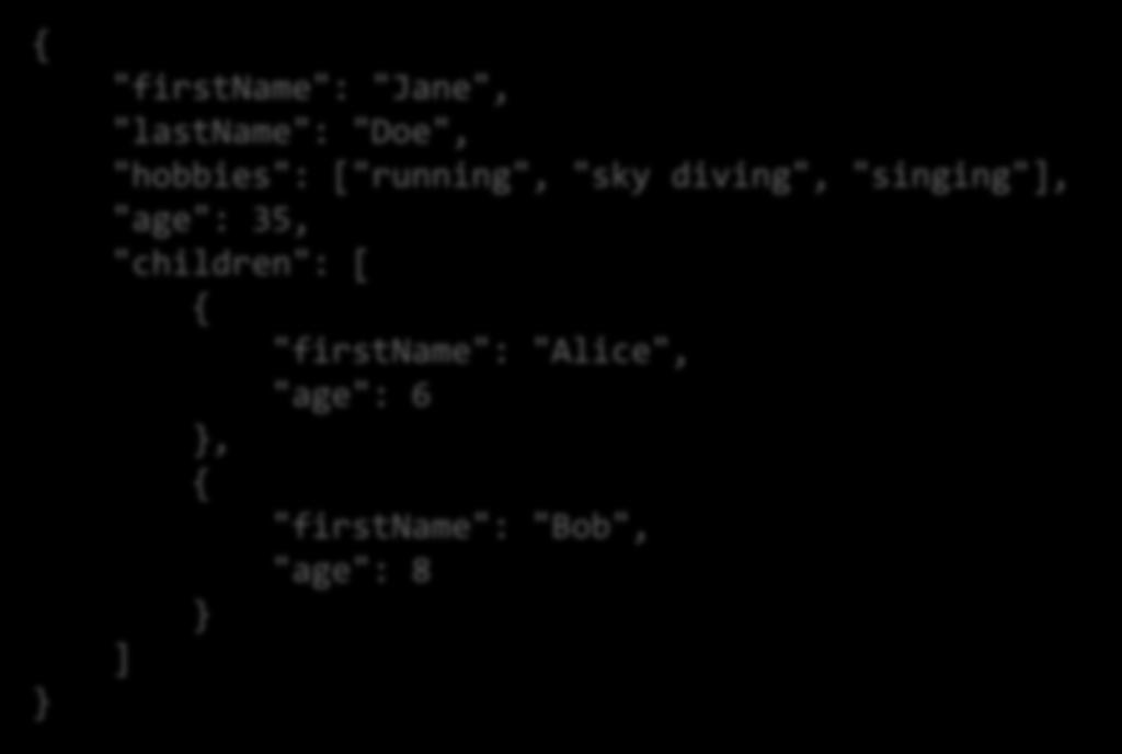 JSON - JavaScript Object Notation Segédlet: https://realpython.