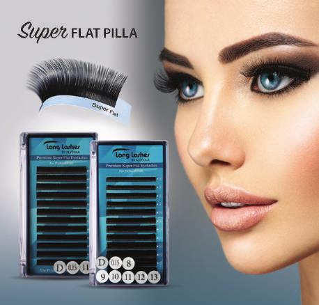 DONSÁGOK SUPER FLAT SZEMPILLÁK BY ALVEOLA A Super Flat szempillák a Long Lashes legújabb és leginnovatívabb termékei, mellyel a szempillaépítő szakemberek először találkozhatnak a magyar piacon.