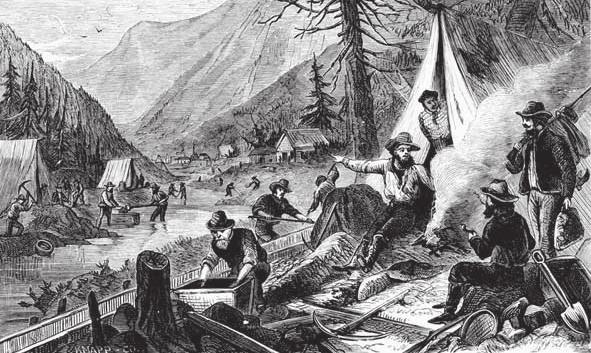 AZ 1848-AS KALIFORNIAI ARANYLÁZ TÖRTÉNELMI JELENTŐSÉGE 5. kép. Aranyásók tábora Vagyis a nőket már 1848 előtt is igen sokra becsülték nyugaton mivel kevesen voltak.
