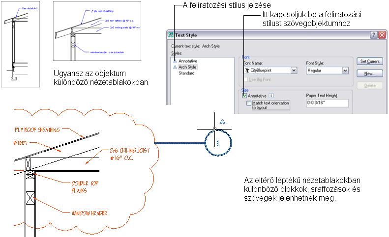 AZ AUTOCAD LT 2010 ALAPJAI 21 lineweight [vonalvastagság], VP plot style [nyomtatási stílus]) rögzíthetők az aktuális nézetablakra, ezzel eltérhetünk abban az általános fóliabeállításoktól.