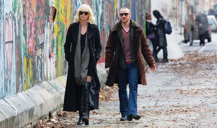 Atomic Blonde Rendezte: David Leitch Szereplők: Charlize Theron, James McAvoy, Sofia Boutella, John Goodman, Bill Skarsgård Hazai bemutató: július