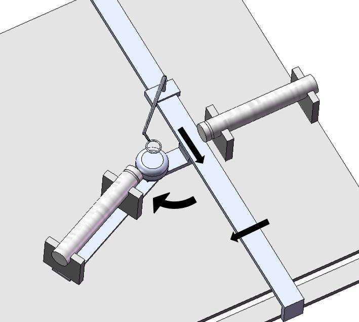 6. ábra Mérőasztal pozicionálási lehetőségei A detektorokhoz kapcsolódó mérőberendezés több blokkból áll, amik egy